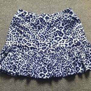 Tail Leopard Print Golf Skort
